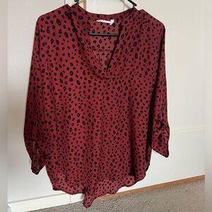 Warren Split Neck Blouse